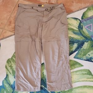 Camping/fishing convertible pants/shorts